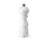 PEUGEOT - Paris u'Select 18 cm Salt Mill - 6 Predefined Grind Settings - Powdered Salt Innovation, Zirlion Mechanism - PEFC-Certified Wood - Made in France - Glossy White Finish