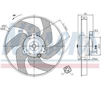 NISSENS 85666 Fan, radiator