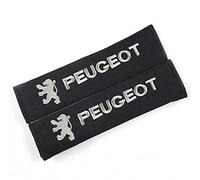 Peugeot PUGS Seat Belt Pads Silver Black
