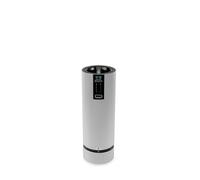 PEUGEOT - Rechargeable Electric Salt Mill, Line u'Select 15 cm + Rock Salt Included - 6 Pre-Set Grind Settings - Aluminum - Carbon Finish0