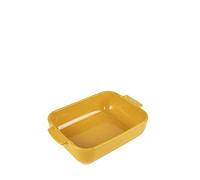 PEUGEOT - Rectangular ceramic casserole dish - 25 cm x 16.8 cm x 6.2 cm - capacity: 1.4 L - 10 year guarantee - saffron yellow