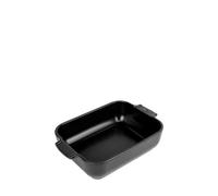 PEUGEOT - Rectangular Ceramic Baking Dish - 25 cm (including handles) x 15.5 cm x 5.5 cm - Capacity: 1.4 L - 2-3 Servings - 10 Year Guarantee - Made In France - Satin Black Colour