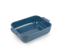 PEUGEOT - Rectangular Ceramic Baking Dish - 25 cm x 16.8 cm x 6.2 cm - Capacity: 1.4 L - 2-3 Servings - 10 Year Guarantee - Made In France - Light Blue Colour