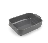 PEUGEOT - Rectangular Ceramic Baking Dish - 25 cm x 16.8 cm x 6.2 cm - Capacity: 1.4 L - 2-3 Servings - 10 Year Guarantee - Made In France - Light Grey Colour