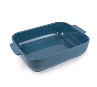 PEUGEOT - Rectangular Ceramic Baking Dish - 32 cm x 21.7 cm x 7.2 cm - Capacity: 2.7 L - 4-5 Servings - 10 Year Guarantee - Made In France - Light Blue Colour