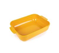 PEUGEOT - Rectangular Ceramic Baking Dish - 32 cm x 20 cm x 6.5 cm - Capacity: 2.7 L - 10 Year Guarantee - Made In France - Saffron Yellow Colour