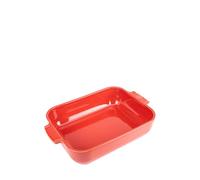 PEUGEOT - Rectangular Ceramic Baking Dish - 32 cm x 21..7 cm x 7.2 cm - Capacity: 2.7 L - 4-5 Servings - 10 Year Guarantee - Made In France - Red Colour
