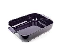PEUGEOT - Rectangular Ceramic Baking Dish - 40 cm x 27.2 cm x 8.3 cm - Capacity: 5.2 L - 8-10 Servings - 10 Year Guarantee - Made In France - Aubergine Colour