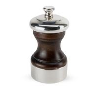 Peugeot Saveurs d'Epices Palace Silver Plated Salt Mill, Wood, Brown, 7.20 x 5.20 x 10.00 cm