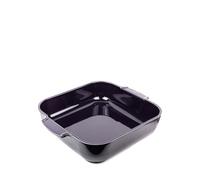 PEUGEOT - Square Ceramic Baking Dish - 36 cm (including handles) x 29.5 cm x 7.5 cm - capacity: 5.4 L - 10 year guarantee - Aubergine Colour