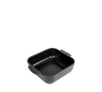 PEUGEOT - Square Ceramic Baking Dish - Satin Black Colour | 21 cm (Including Handles) x 16.3 cm x 5.4 cm - Capacity: 1.1 L - 10 Year Guarantee - Made in France