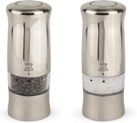 Peugeot Zeli Electric Salt & Pepper Mill Duo in Stainless Steel 14cm