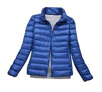 Peuignao Lightweight Down Jacket Women Womens Down Coats Women's Ultra Light Packable Down Jacket Down Filled Coat Stand Collar Quilted Padded Puffer Jacket Ladies Bubble Puffa Jacket Parka Winter