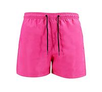 Peuignao Men's Light Pink 3XL Quick Dry Board Shorts With Pockets, Swim Trunks, Beach Surf Loungewear, S, 67CM Waist, 35CM Length, 96CM Hips