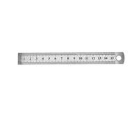 Peukerty 15 cm / 6 Inch Ruler Measuring Tool Stainless Metal