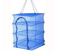 Peukerty 1Pcs Foldable 4 Layers Drying Rack for Vegetable Fish Dishes Mesh Drying Net,Natural Way to Dry Food
