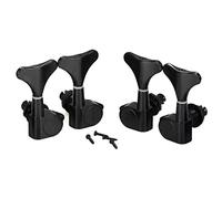 Peukerty 2+2 Sealed Guitar Tuning Pegs 2R2L Tuners for Precision and Jazz, Black