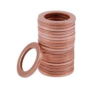 Peukerty 20 pieces 12 mm x 18 mm x 1.5 mm copper washer ring insert seal