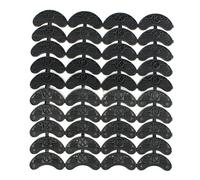 Peukerty 40PCS 20-Pair Rubber Heel Savers Plates Taps DIY Shoe Repair Pads Size:56 * 24 * 3.1MM