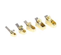Peukerty 5 Piece Woodworking Plane Cutter Set Curved Metal Copper Luthier Tool Violin Cello Wooden Instrument