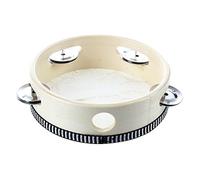 Peukerty 6" Musical Tambourine Tamborine Drum Round Percussion Gift for KTV Party