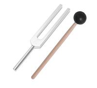 Peukerty Aluminum alloy + wood Tuning Fork Hammer Ball Diagnostic 528HZ With Mallet Set Nervous System Testing Tuning Fork Health Care