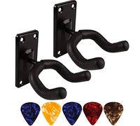 Peukerty Guitar Hanger Wall Mount Non-Slip Holder Stand for Guitar Ukulele Violin Guitar Instrument Accessories