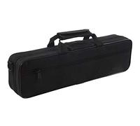 Peukerty Nylon Padded Flute Bag Carry Shoulder Strap 39x7x11cm Black