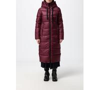 PEUTEREY Long Quilted Nylon Puffer Coat with a Hood and High Collar - Size: 42 - female