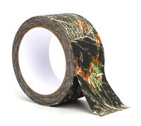 PEUTIER 1 Roll Camo Stealth Silencing Tape, 5cm x 10m Self-Adhesive Stealth Strips Elastic Camouflage Tape Wrap Fabric Bandage for Treestand Outdoor Hunting Camping Climbing Accessories
