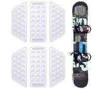 PEUTIER 2 Sets of 6pcs Stomp Pad, Clear Anti-Skidding Snowboard Stomp Pads Snowboard Grip Pad for Snowboarding (Transparent)