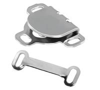 PEUTIER 20 Sets Sewing Hooks and Eyes Closure, 17mm Hook and Eye Closures Sewing Snaps Fasteners Kit for Trousers Skirt Dress Pants Clothing Sewing DIY Craft (Silver)