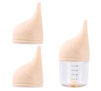 PEUTIER 20ml Kitten Bottles for Nursing, with 2pcs Silicone Nipple Replacement Anti-Choking Puppy Feeder Bottles Reusable Pet Feeding Kit for Newborn Cat Dog (Yellow)