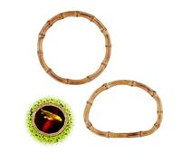 PEUTIER 2pcs Aquarium Feeding Rings, Wooden Fish Feeding Rings Fish Tanks Plant Rings Floating Plant Feeding Rings for Keeping Floating Plants in Place Fits Fish Tanks and Aquarium