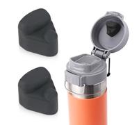 PEUTIER 2pcs Replacement Stopper Compatible with Stanley Quick FILP GO 24 oz 36 oz, Water Bottle Top Lid Seal Cup Bottle Cap Leak Proof Silicone Stopper Gasket Accessories（Black）