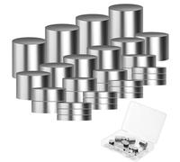 PEUTIER 30pcs Car Weights for Pinewood Derby, 5.25 Oz Tungsten Buffer Weight 4 Sizes Cylindrical Car Counterweight to Speed Up Your Car