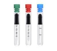 PEUTIER 3pcs 1ml Eye Dropper, 3.03x0.28 Inch Liquid Pipettes 3 Types Glass Pipette Dropper with Measurements Bent, Ball & Straight Tip Detachable Medicine Dropper Bottle for Oil Laboratory (Black)