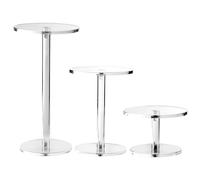 PEUTIER 3pcs Acrylic Combat Risers, Flying Miniatures Combat Riser for DND Miniatures Stands Acrylic Display Support Shelf for Tabletop RPG Board and Small Figures Display