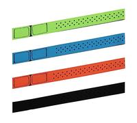 PEUTIER 4pcs Replacement Heart Rate Monitor Bands, 0.8x15.75in 4 Colors Soft Heart Rate Strap Adjustable Armband Strap Heart Rate Monitor Band for OTF Beat Heart Rate Sensor,and For Theory Fitness