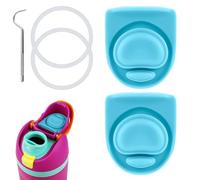 PEUTIER 5pcs Replacement Parts, Water Bottle Seal Circle BPA-Free Cap Sealing Gasket Silicone Stopper O Circle Lid Gasket Accessories Compatible with Owala FreeSip 19/24/32/40 oz (Blue)
