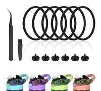 PEUTIER 6pcs Replacement Gaskets for Contigo with 6pcs Silicone Valve, Water Bottle Sealing Ring Lid Replacement Seal Parts Accessories with Tweezers & Brush for Contigo Aubrey 14oz & 20oz