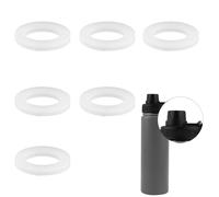 PEUTIER 6pcs Water Bottle Gasket Replacements for DRINCO 14/18/22/32/40/64oz, Chug Spout Seal Gasket Silicone Sealing Ring Stainless Steel Water Bottle Spout Lid Gasket for DRINCO Straw Lids