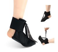 PEUTIER Foot Support Brace, Adjustable Strap Ankle Compression Sock Wrap Night Splint Socks Soft Comfortable Foot Support for Women Men (Medium)