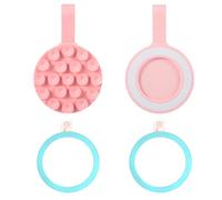 PEUTIER Handheld Magnetic Suction Cup Phone Mount, Silicone Suction Cup Phone Holder Case stand Sticky Phone Grip Mat with 2pcs Iron Patches for iPhone 15/14/13/12 Series TikTok Video Selfies Mirror