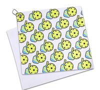 PEUTIER Pickleball Towel & Carabiner Clip, 11.8x27.6in Pickle Ball Towels for Women Microfiber Funny Sports Towel Fashion Prints Pickleball Accessories Funny Pickleball Gifts for Pickleball Lovers