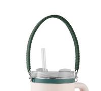 PEUTIER Water Bottle Handle Attachment for Stanley, Silicone Water Bottle Strap Portable Water Bottle Sling, Accessories for Most 8-40oz Cups (Green)