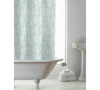 PEVA Shower Curtain with Hooks Boho Waves