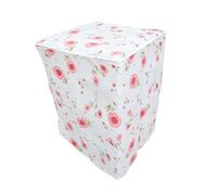 Peva Waterproof Washing Machine Cover 59x62 X 87cm | Red Floral Pattern, Top Opening Design, Wear Resistant Finish, Long Serving Life