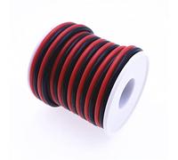 PEVAVFZMMY 10m Extra Soft Silicone Wire 24AWG 22 20 18 16 14 12awg High Temperature Resistant Red + Black Wires and cables(10M_24 AWG)