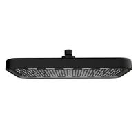 PEVAVFZMMY 14 Inch Big Panel Supercharge Ceiling Mounted Shower Head 3 Modes Large Flow Massage Rainfall Faucet Bathroom Accessories Shower head(Black top shower)